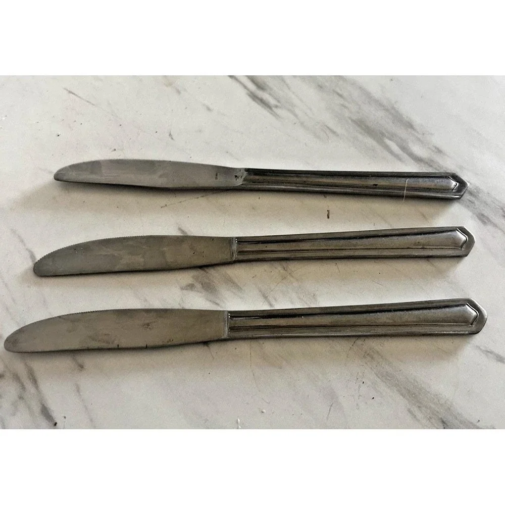 Vintage CAPCO Butter Knife Knives Stainless Steel Japan Lot of 3 Replacements A